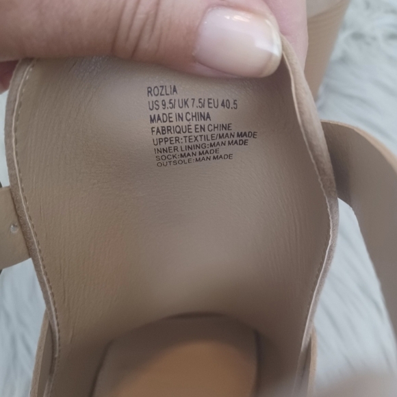 Shoe Dazzle Tan Snakeskin Shoes Boots Size 9.5 - Picture 9 of 10